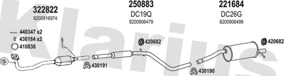 Klarius 520013E - Impianto gas scarico autozon.pro