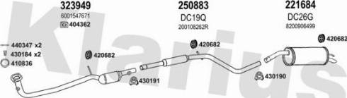 Klarius 520025E - Impianto gas scarico autozon.pro