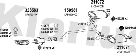 Klarius 570317E - Impianto gas scarico autozon.pro