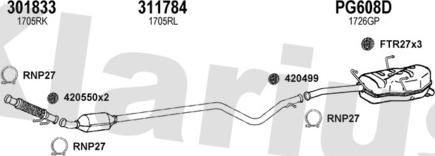 Klarius 630836U - Impianto gas scarico autozon.pro