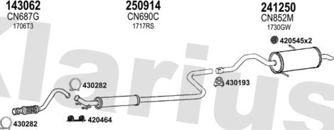 Klarius 631926E - Impianto gas scarico autozon.pro