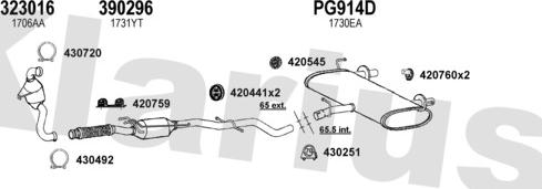 Klarius 631488E - Impianto gas scarico autozon.pro