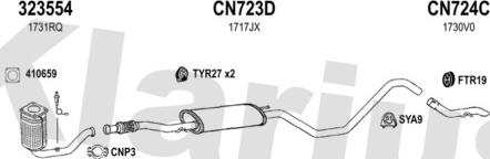 Klarius 631686U - Impianto gas scarico autozon.pro