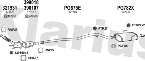 Klarius 631051U - Impianto gas scarico autozon.pro