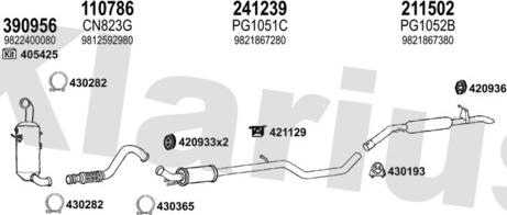 Klarius 631889E - Impianto gas scarico autozon.pro