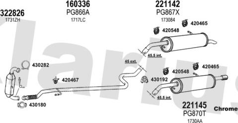 Klarius 631305E - Impianto gas scarico autozon.pro