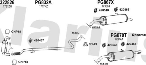 Klarius 631305U - Impianto gas scarico autozon.pro