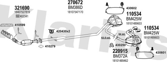 Klarius 620005E - Impianto gas scarico autozon.pro