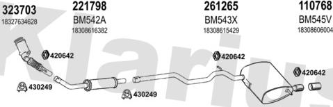 Klarius 620021E - Impianto gas scarico autozon.pro