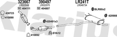 Klarius 090401U - Impianto gas scarico autozon.pro