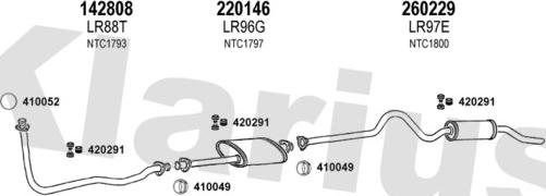 Klarius 090120E - Impianto gas scarico autozon.pro