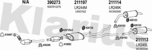 Klarius 090393E - Impianto gas scarico autozon.pro