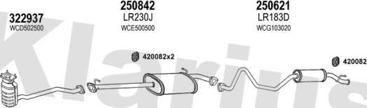 Klarius 090353E - Impianto gas scarico autozon.pro