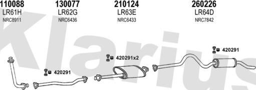 Klarius 090305E - Impianto gas scarico autozon.pro