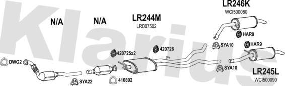 Klarius 090379U - Impianto gas scarico autozon.pro