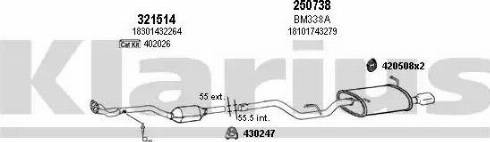 Klarius 060415E - Impianto gas scarico autozon.pro