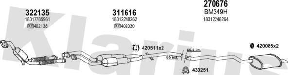 Klarius 060413E - Impianto gas scarico autozon.pro