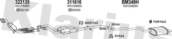 Klarius 060413U - Impianto gas scarico autozon.pro