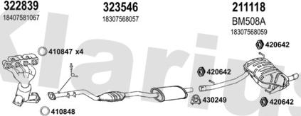 Klarius 060542E - Impianto gas scarico autozon.pro