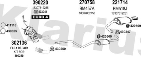 Klarius 060553E - Impianto gas scarico autozon.pro