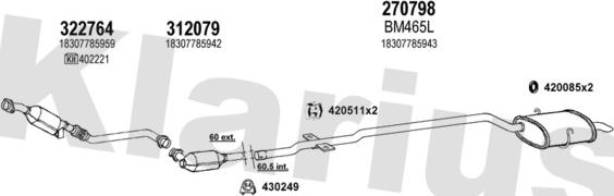 Klarius 060509E - Impianto gas scarico autozon.pro