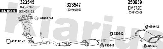 Klarius 060585E - Impianto gas scarico autozon.pro