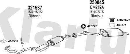 Klarius 060520E - Impianto gas scarico autozon.pro