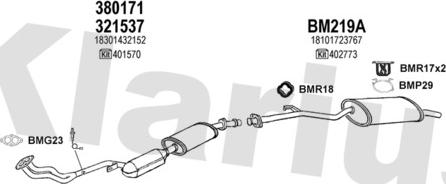 Klarius 060520U - Impianto gas scarico autozon.pro