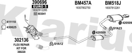 Klarius 060609U - Impianto gas scarico autozon.pro