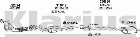 Klarius 060389E - Impianto gas scarico autozon.pro