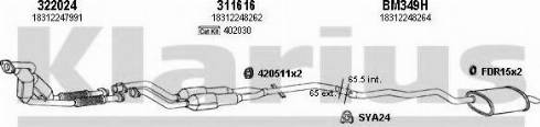 Klarius 060389U - Impianto gas scarico autozon.pro