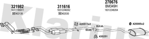 Klarius 060380E - Impianto gas scarico autozon.pro