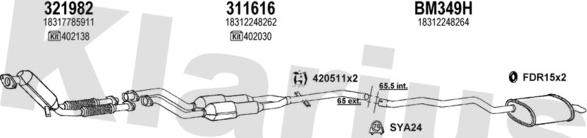 Klarius 060380U - Impianto gas scarico autozon.pro