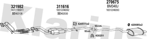 Klarius 060320E - Impianto gas scarico autozon.pro