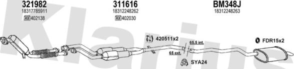 Klarius 060320U - Impianto gas scarico autozon.pro