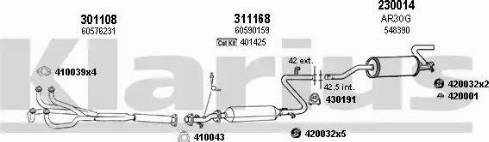 Klarius 030040E - Impianto gas scarico autozon.pro