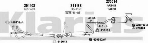 Klarius 030033E - Impianto gas scarico autozon.pro