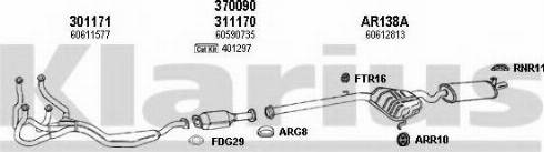 Klarius 030113U - Impianto gas scarico autozon.pro