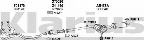 Klarius 030112U - Impianto gas scarico autozon.pro
