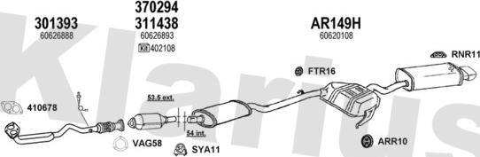 Klarius 030129U - Impianto gas scarico autozon.pro