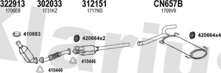 Klarius 180956U - Impianto gas scarico autozon.pro