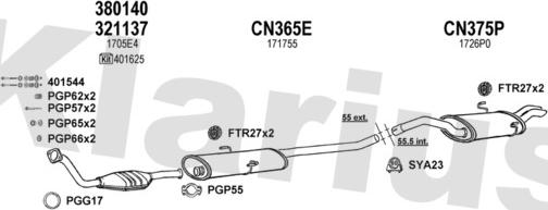 Klarius 180918U - Impianto gas scarico autozon.pro