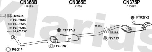 Klarius 180917U - Impianto gas scarico autozon.pro