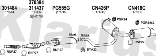 Klarius 180447U - Impianto gas scarico autozon.pro