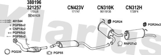 Klarius 180471U - Impianto gas scarico autozon.pro