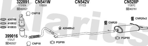 Klarius 180661U - Impianto gas scarico autozon.pro