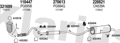 Klarius 180621E - Impianto gas scarico autozon.pro
