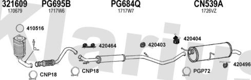 Klarius 180621U - Impianto gas scarico autozon.pro