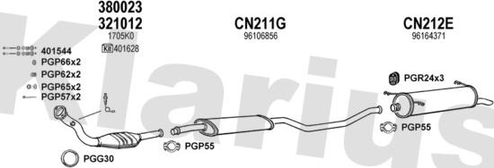 Klarius 180099U - Impianto gas scarico autozon.pro