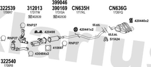 Klarius 180890U - Impianto gas scarico autozon.pro